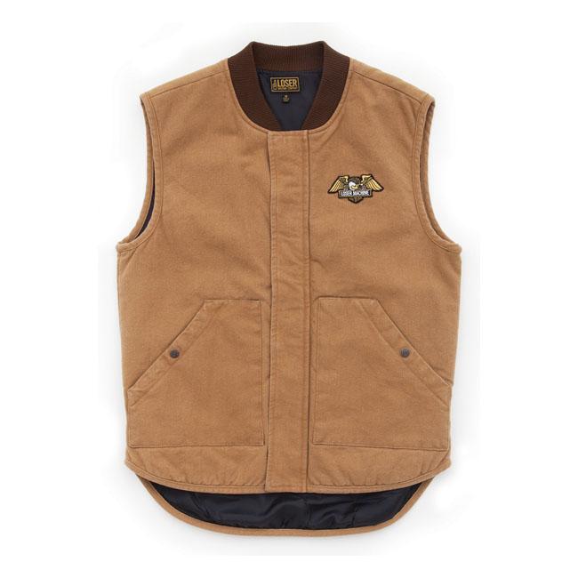 Loser Machine Vest Caramel / M Loser Machine Condor II Motorcycle Vest Customhoj