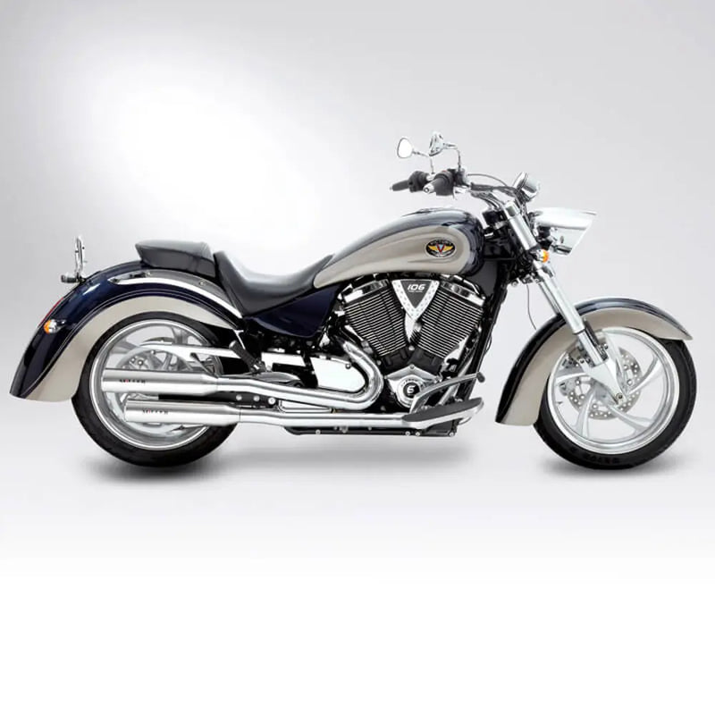 Miller California II Euro 3 Slip-On Mufflers for Victory  - Customhoj
