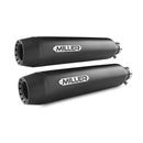 Miller Cruise Euro 2/3 Exhaust System for Suzuki 01-04 LC 800 Volusia / VL 800 Intruder / Matte Black / Tapered Matte Black  - Customhoj