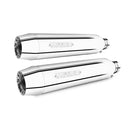 Miller Destiny Euro 5 Slip-On Mufflers for Harley 21-24 Softail Fat Boy (114/117" engine) / Polished / Tapered Polished  - Customhoj