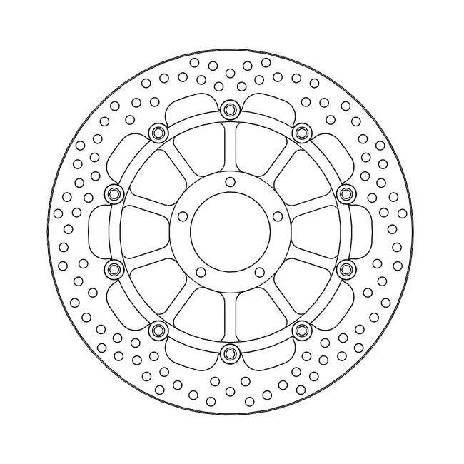 Moto-Master Brake Disc Ducati 1198 09-10 Moto-Master Halo Front Left Brake Disc for Ducati Customhoj