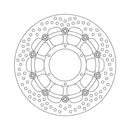 Moto-Master Brake Disc Honda CBF 600 F 08-11 Moto-Master Halo Front Right Brake Disc for Honda Customhoj