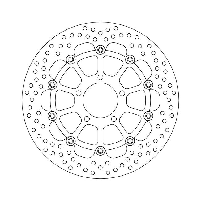 Moto-Master Brake Disc Kawasaki KLV 1000 04-07 Moto-Master Halo Front Right Brake Disc for Kawasaki Customhoj