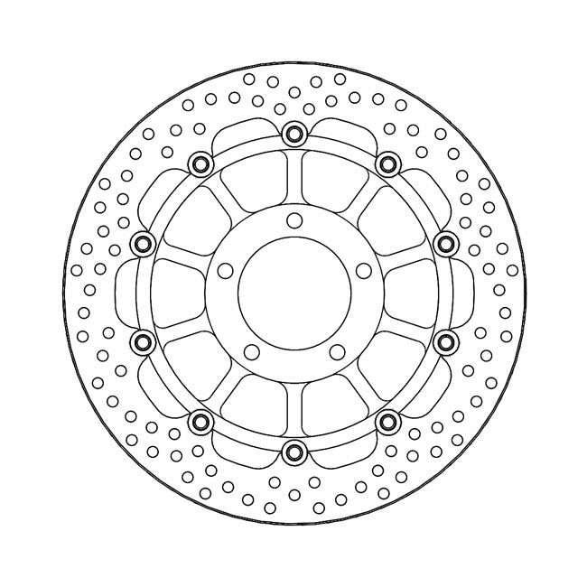 Moto-Master Brake Disc Triumph Speed Triple 1050 05-07 Moto-Master Halo Front Left Brake Disc for Triumph Customhoj