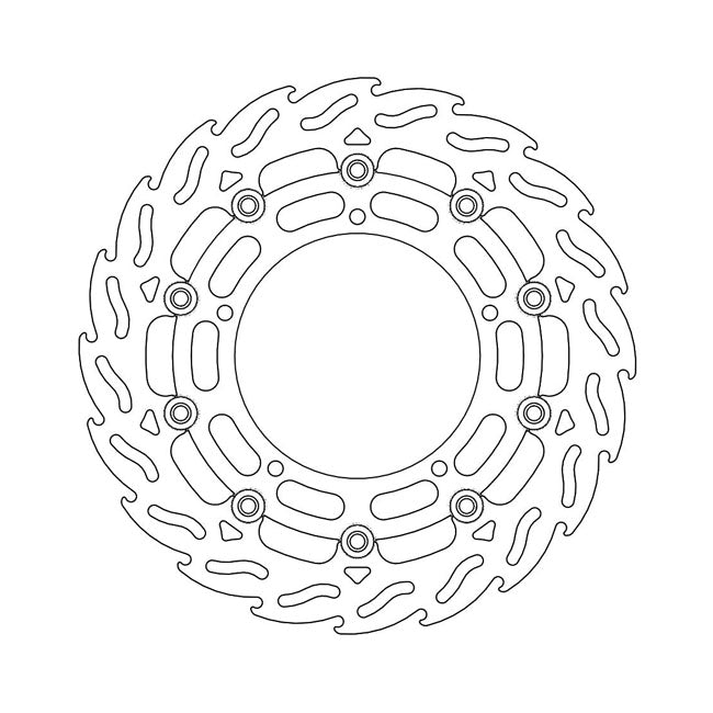 Moto-Master Brake Disc Yamaha FZ6 600 / Fazer / S2 04-10 Moto-Master Flame Front Left Brake Disc for Yamaha Customhoj