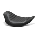 Mustang Solo Seat by Jody Perewitz for Harley 82-00 FXR (Frame mounted) / Black / Carbon Fiber / Tuck n Roll  - Customhoj