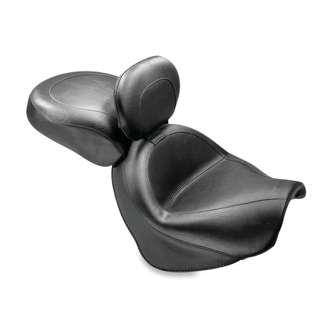 Mustang Standard Touring 2-Up Seat for Suzuki 09-20 Boulevard C50 / T / With backrest  - Customhoj