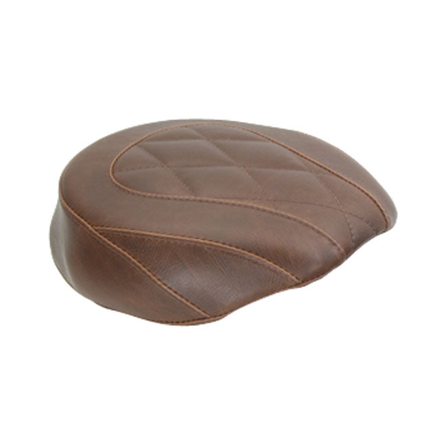 Mustang Wide Tripper Passenger Seat for Harley 04-22 XL Sportster (Excl. 07-09 XL Sportster) / Distressed Brown / Diamond  - Customhoj