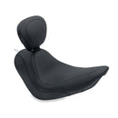 Mustang Wide Tripper Solo Seat for Harley 06-10 Softail Standard / Custom / Night Train / Springer / Plain / Black / With backrest  - Customhoj