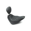 Mustang Wide Tripper Solo Seat for Harley 18-25 Softail Standard / Street Bob / Double Diamond / Black / With backrest  - Customhoj