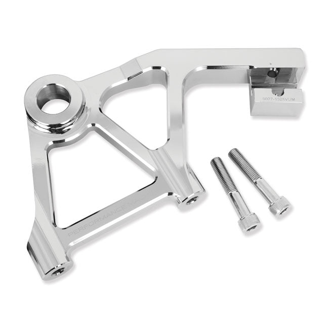 Performance Machine Radial Mount Brake Caliper Rear Bracket for Harley 08-23 Touring / Chrome