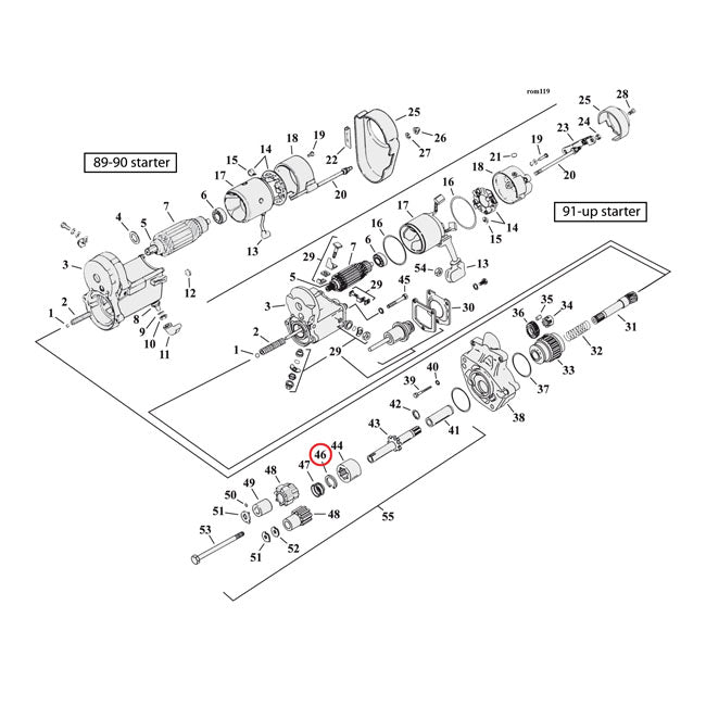 Replacement Retaining Rings for Harley Replaces OEM: 11248 (starter shaft, outer 94-06 5-sp Big Twin)