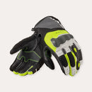 REV'IT! Blaze Motorcycle Gloves Light Grey/Neon Yellow / S  - Customhoj