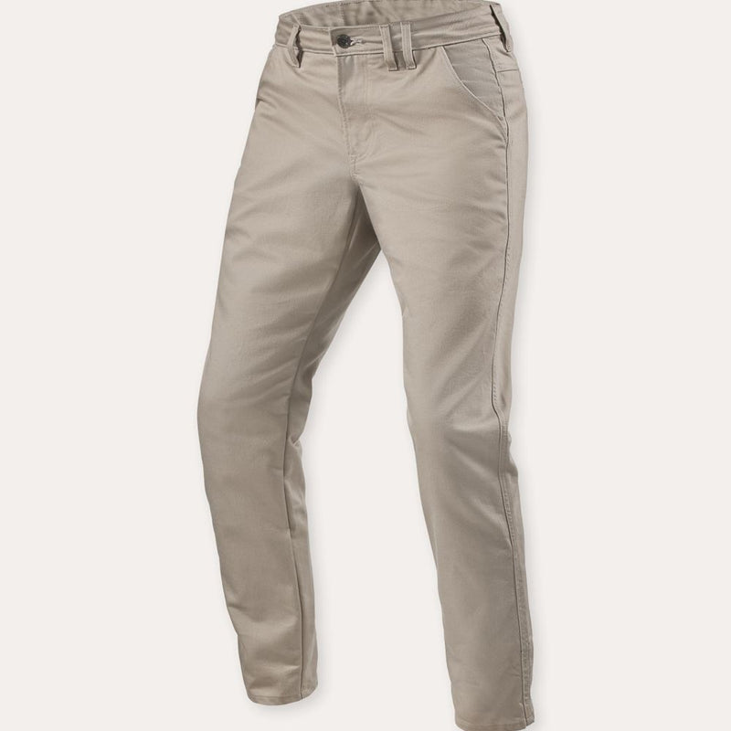 REV'IT! Dean 2 Tapered Motorcycle Chino Pants Sand / 28 / 30  - Customhoj