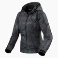 REV'IT! Flare 2 Ladies Motorcycle Jacket Camo Black/Grey / 34