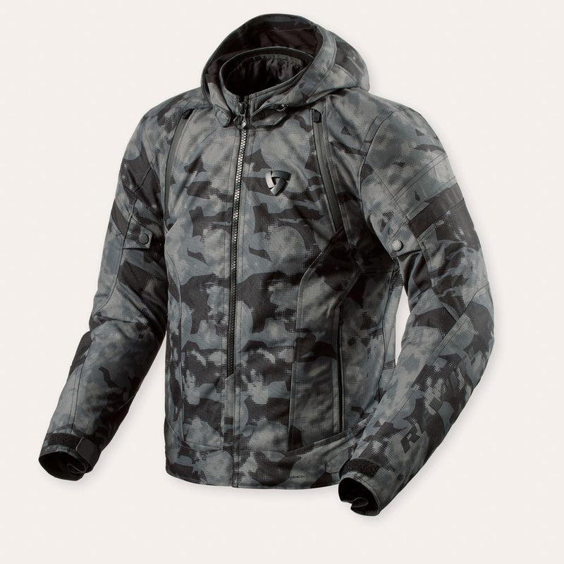 REV'IT! Flare 3 H2O Motorcycle Jacket Camo Dark Grey / S  - Customhoj