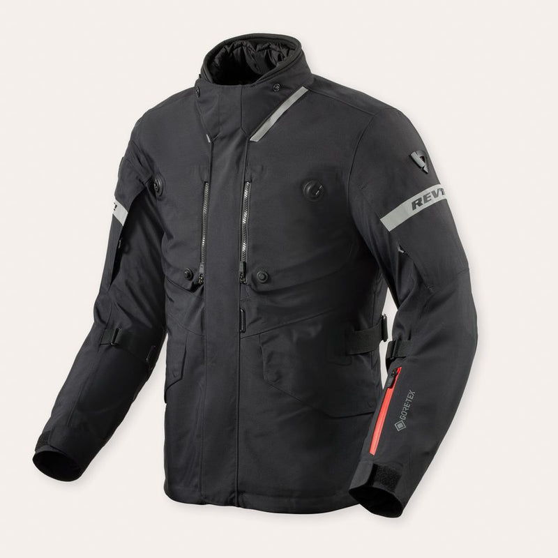 REV'IT! Neptune 3 GTX Motorcycle Jacket Black / S  - Customhoj