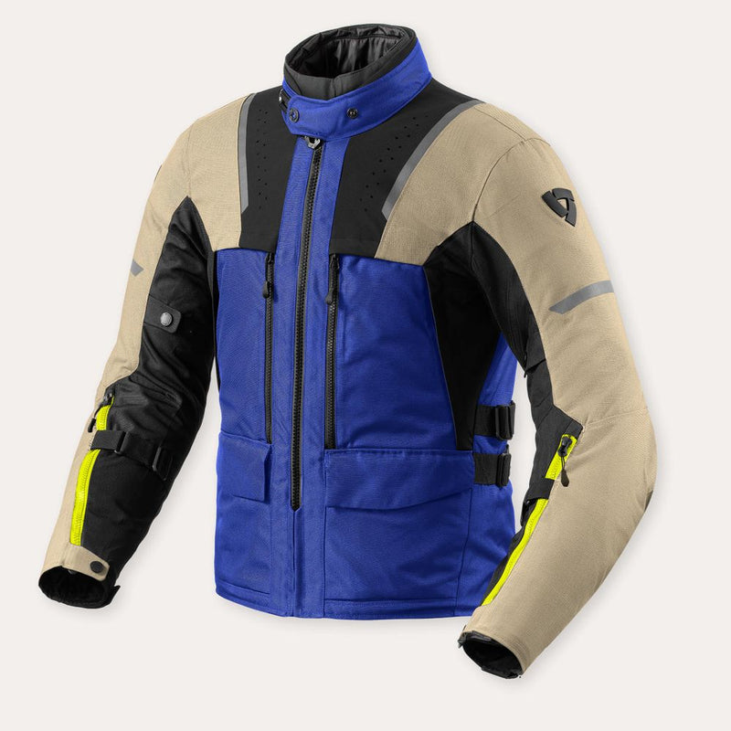 REV'IT! Offtrack 2 H2O Motorcycle Jacket Sand/Blue / S  - Customhoj