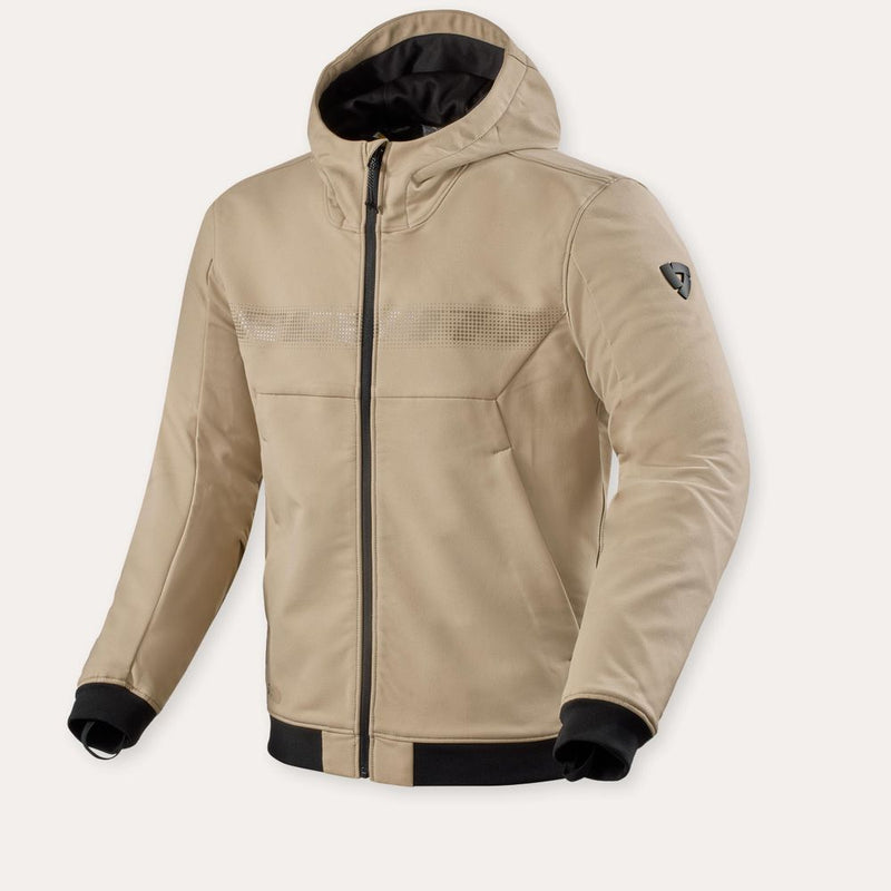 REV'IT! Parabolica 2 Motorcycle Hoodie Sand/Sand / S  - Customhoj