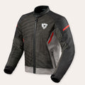 REV'IT! Torque 2 H2O Motorcycle Jacket Grey/Red / S  - Customhoj