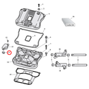 Rocker Box Parts Diagram Exploded View for 04-22 Harley Sportster 17) 07-22 XL. James breather seal. Replaces OEM: 17393-07