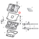 Rocker Box Parts Diagram Exploded View for 04-22 Harley Sportster