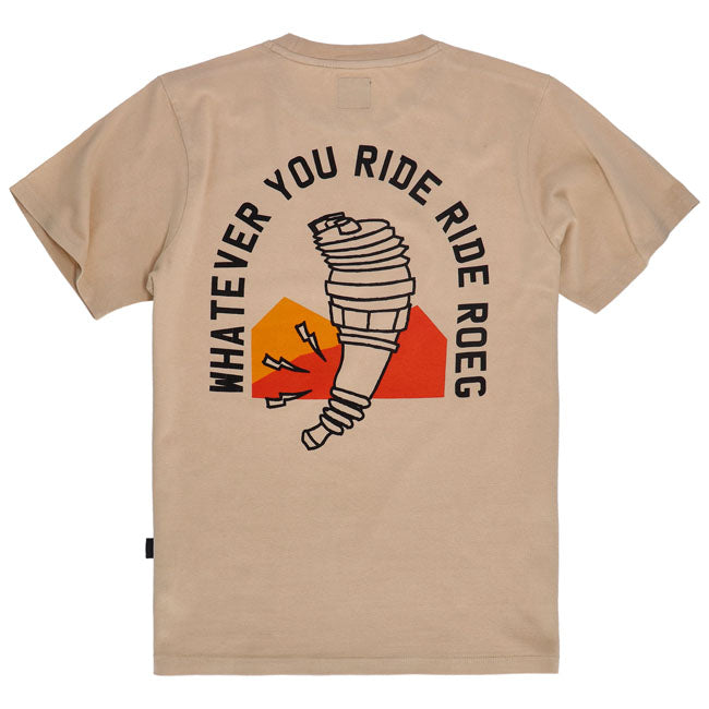Roeg Ryder T-Shirt Sand / S  - Customhoj