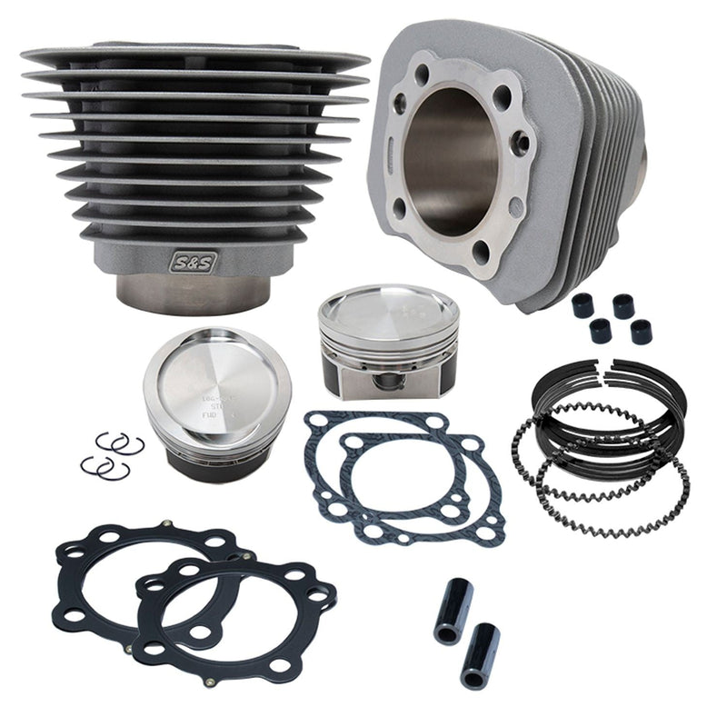 S&S Sportster 1200cc Big Bore Kit for Harley 00-22 XL Sportster with 883cc engine / Silver