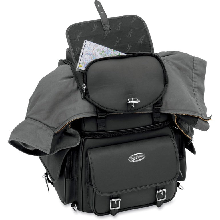 Saddlemen BR3400EX Back Seat / Sissy Bar Motorcycle Bag  - Customhoj