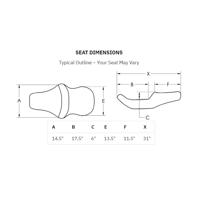 Saddlemen Extended Reach Lattice Stitch Road Sofa Seat for Harley