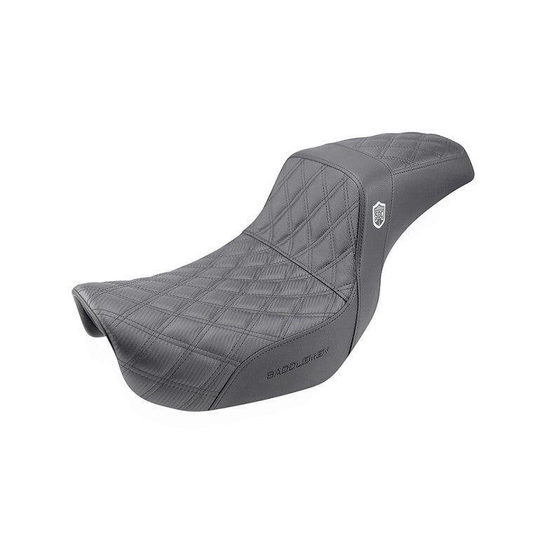 Saddlemen Pro SDC Performance Gripper Lattice Stitch Seat for Harley 06-17 Dyna / Without backrest / Black  - Customhoj