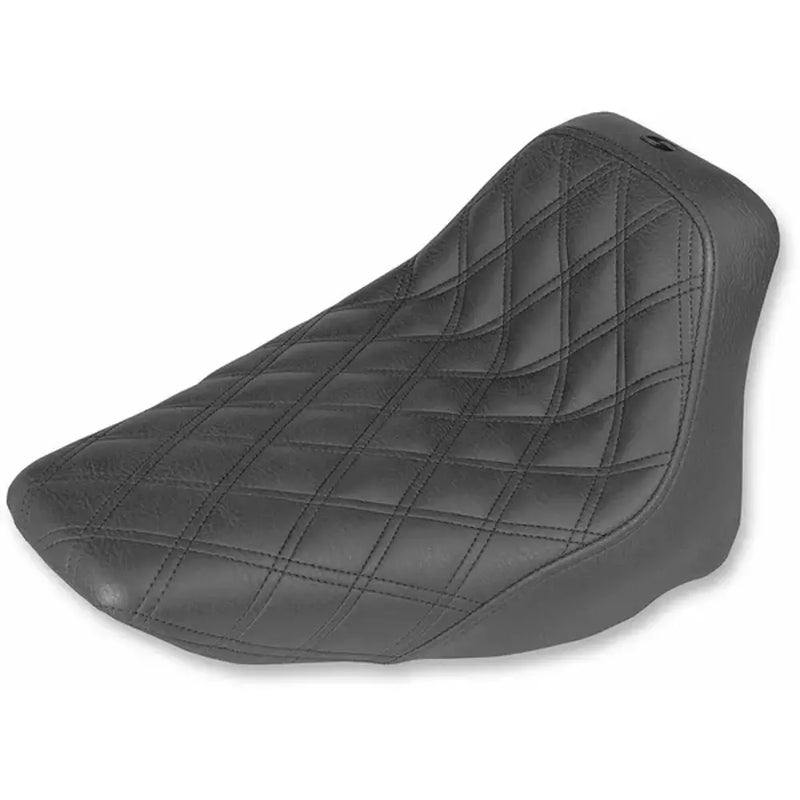 Saddlemen Renegade Lattice Stitch Solo Seat For Harley 06-17 Softail FLSTC / FLSTN / Black