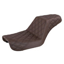 Saddlemen Step-Up Lattice Stitch for Harley 04-05 Dyna (excl. Wide Glide) / Brown / Black  - Customhoj