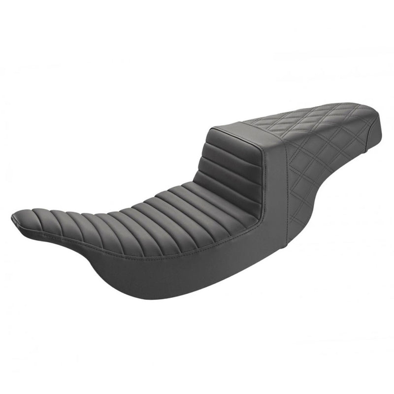 Saddlemen Step-Up Tuck-n-Roll / Lattice Stitch for Harley 97-07 Touring Electra Glide / Road Glide / Black  - Customhoj