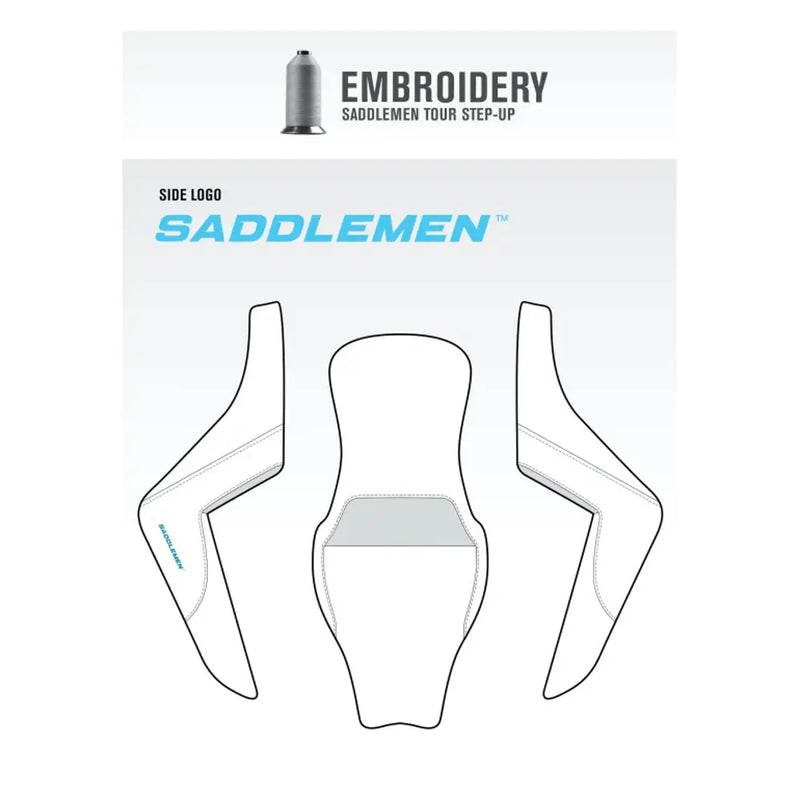 Saddlemen Tour Step-Up Motorcycle Seat for Harley  - Customhoj