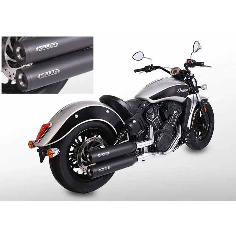 Miller Yuma Euro 3/4/5 Silenziatori Slip-On per Indian