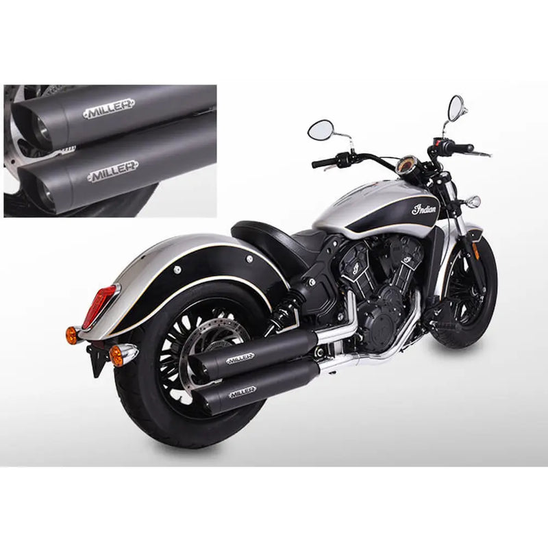 Miller Yuma Euro 3/4/5 Silenziatori Slip-On per Indian