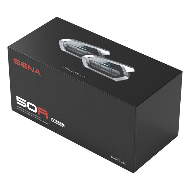 Sena 50R Mesh Sound by Harman Kardon Bluetooth Motorcycle Intercom Double pack