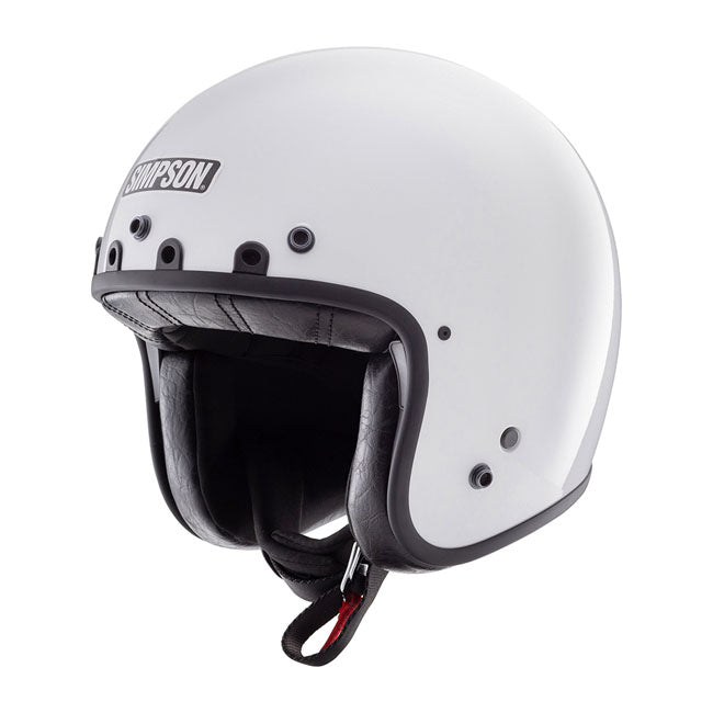Simpson Chopper Open Motorcycle Helmet White / S (55-56cm)  - Customhoj