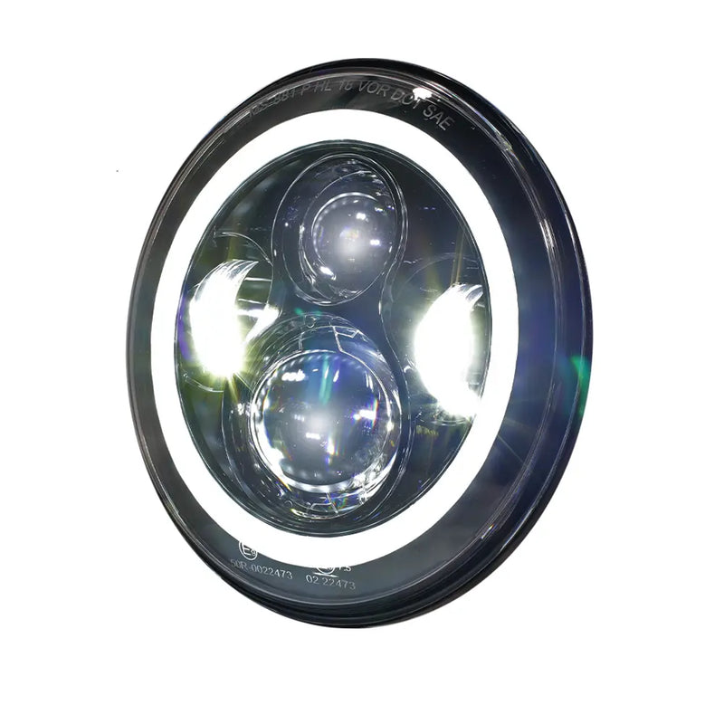 SMP Beam Halo 7" Motorcycle LED Headlight Insert  - Customhoj