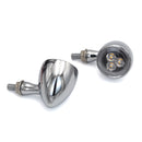 SMP Bullet Extreme 3 in 1 LED Motorcycle Taillight / Turn Signals Chrome / Clear  - Customhoj