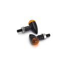 SMP Honey Comb Bullet Mini LED Motorcycle Turn Signals Black / Orange