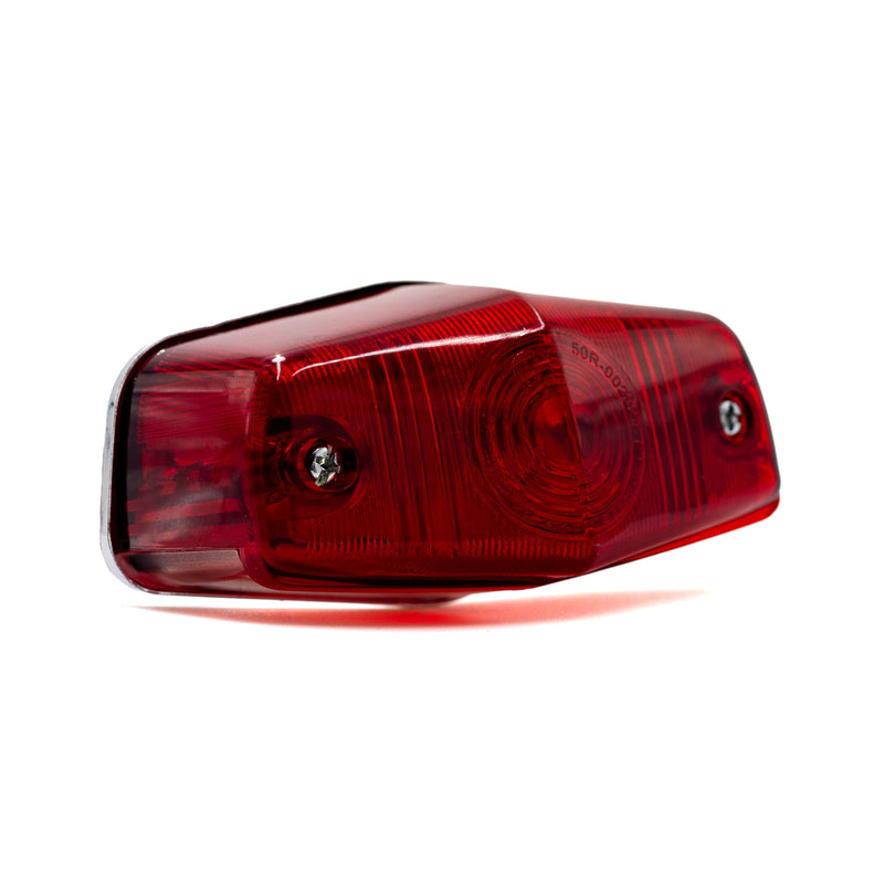 SMP Lucas Custom Motorcycle Taillight Chrome  - Customhoj