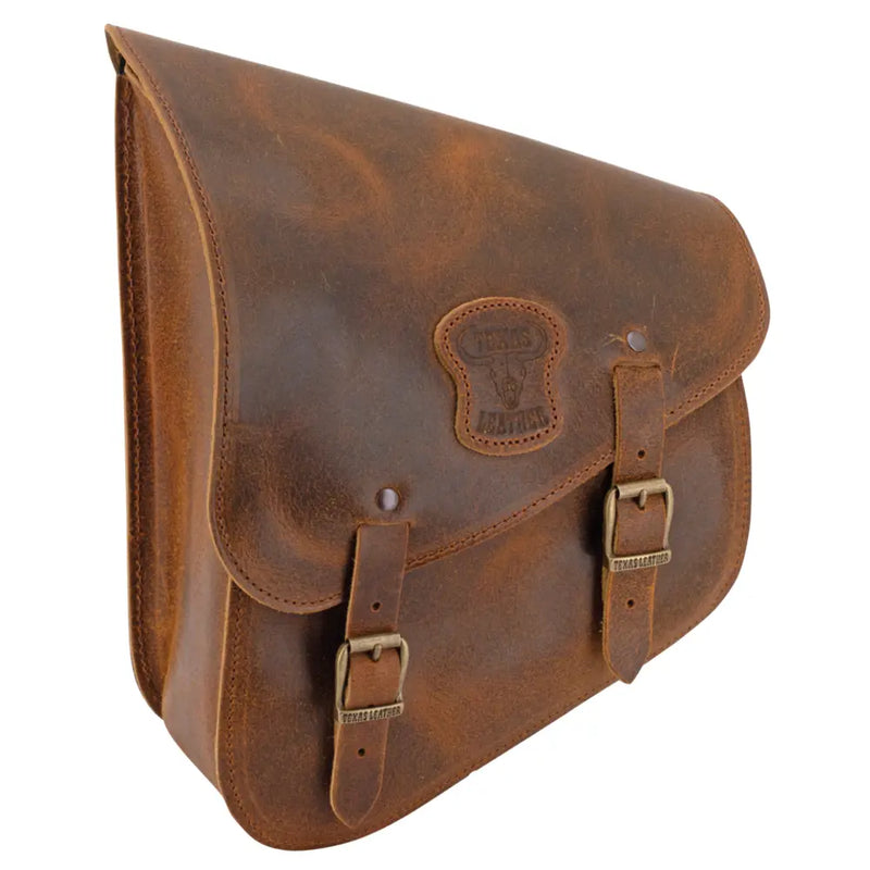 Texas Leather Borsa per forcellone per Harley