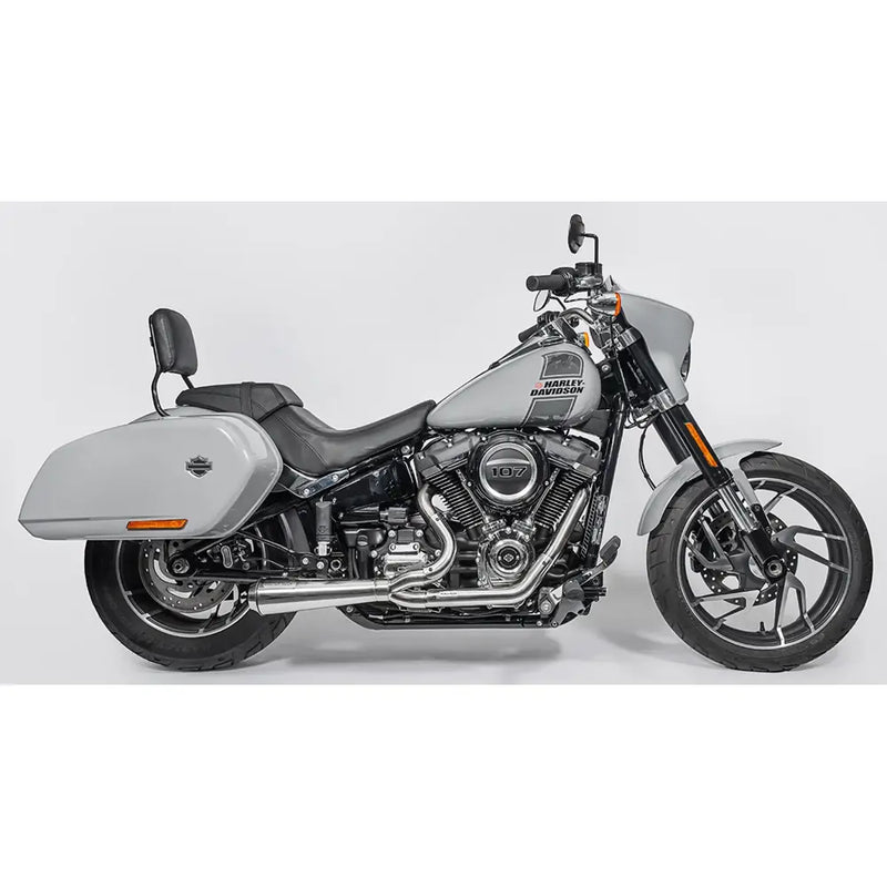 Scarico Black Duck Fighter EC omologato Euro 2-into-1 per Harley