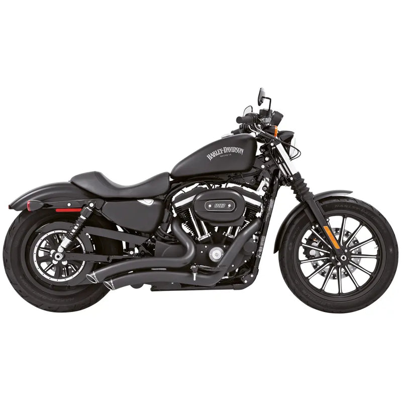 Freedom Performance Scarico Sharp Curve Radius Slash Cut per Harley