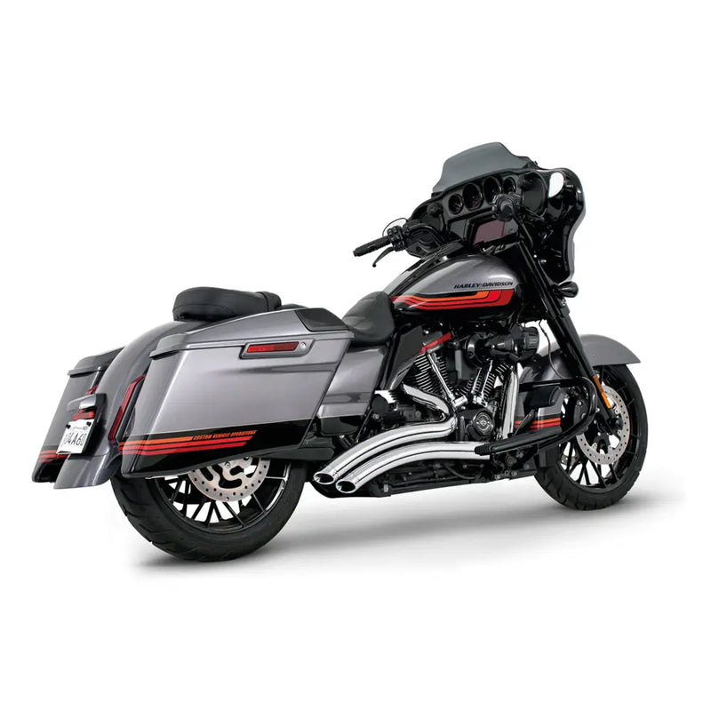 Freedom Performance Scarico Sharp Curve Radius Slash Cut per Harley