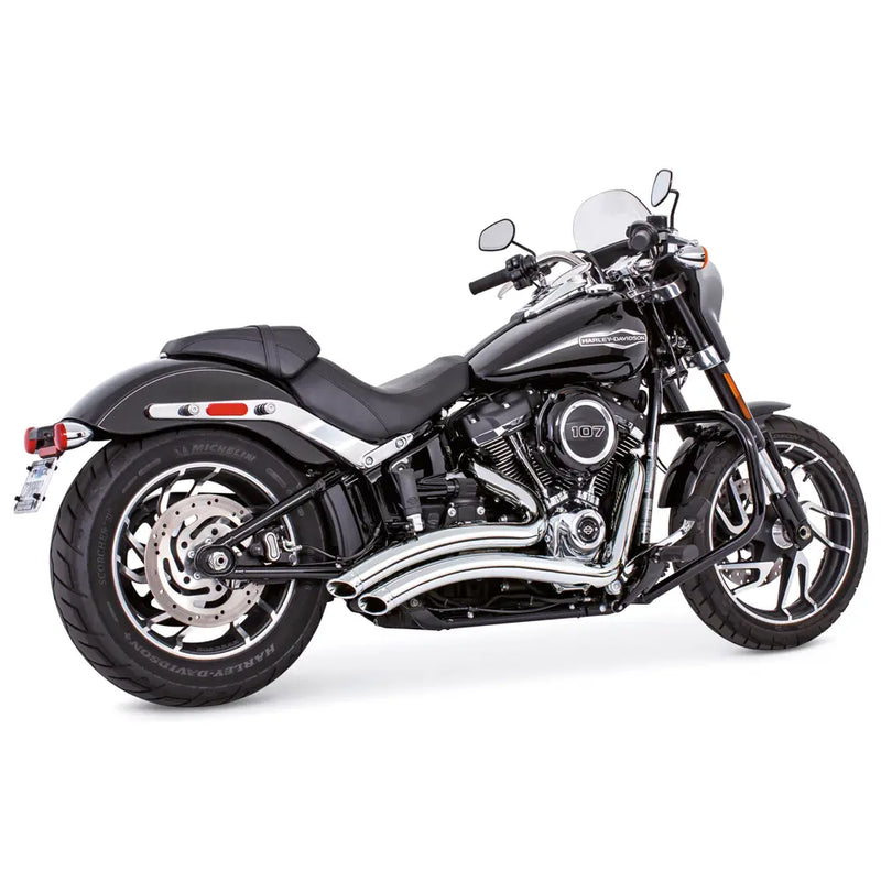 Freedom Performance Scarico Sharp Curve Radius Slash Cut per Harley