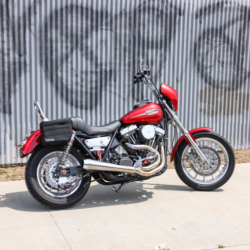 Thrashin Supply Essential 10L Throw-Over Motorcycle Saddlebag Set  - Customhoj