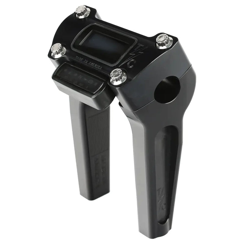 Thrashin Supply OG Handlebar Risers Black / Harley Digital Gauge Top Clamp / 6" (15.2cm)